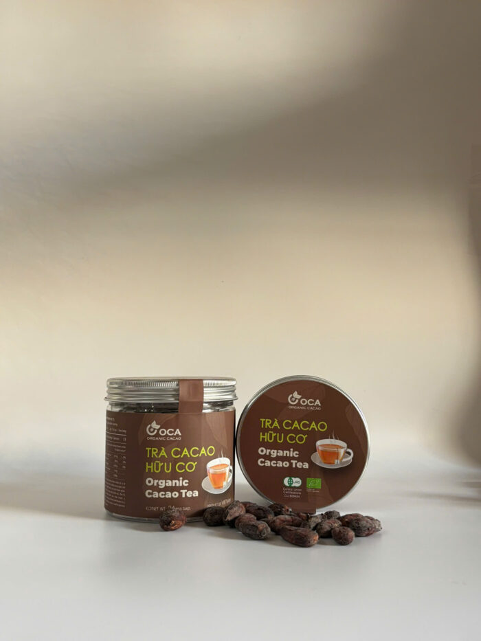 Trà cacao hữu cơ - Hũ 24 túi lọc